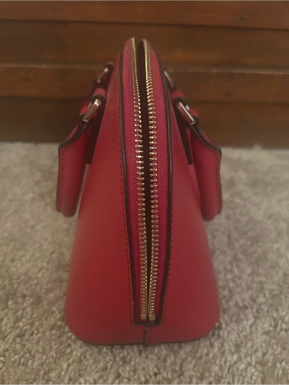 DKNY - Small Red Satchel Purse - Like New Condition